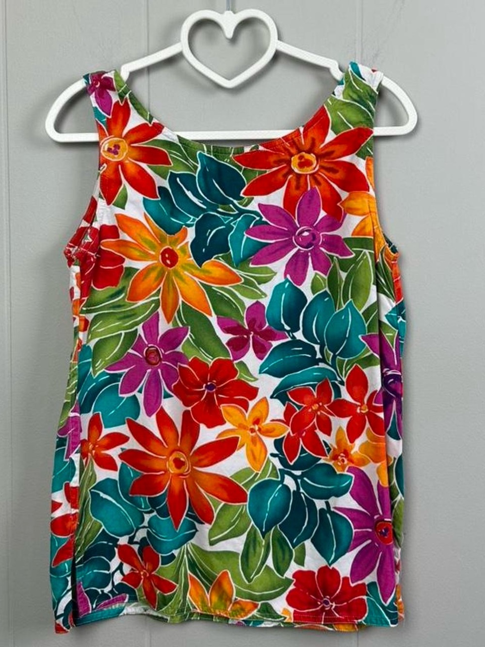 Tropical Floral Tank Top - Multicolor - Picture 8 of 8
